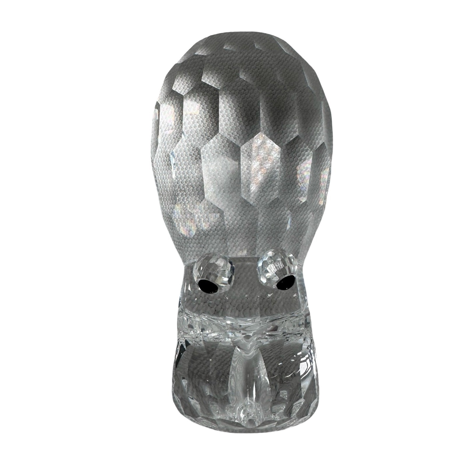 Swarovski Silver Crystal Hippo Figurine Rare Encounters Max Schreck Clear