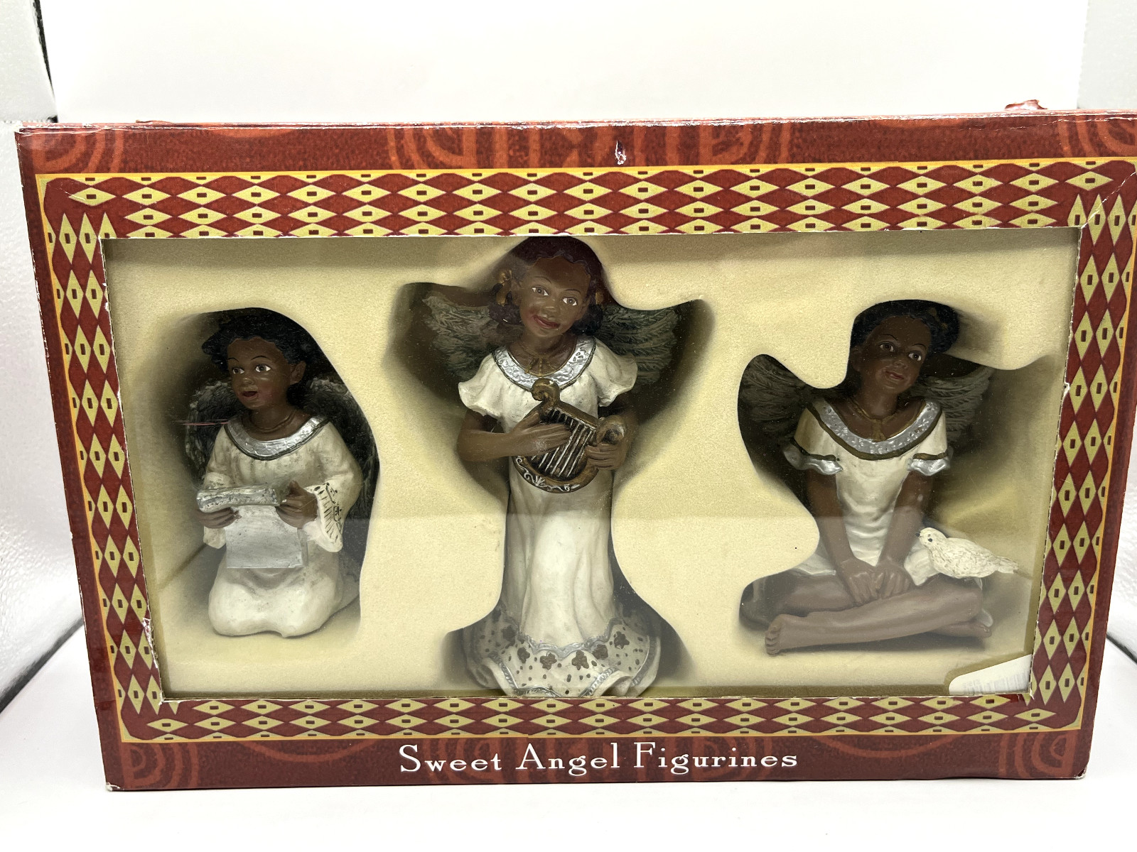 Collectible Figures Sweet Angel Set of 3 Ethnic 4″ and 6″