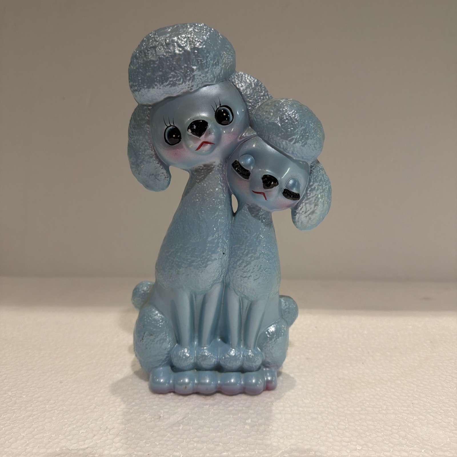 Vintage adoring poodle pair, kawaii big eye and eyelashes FlorrieBonbon 9”
