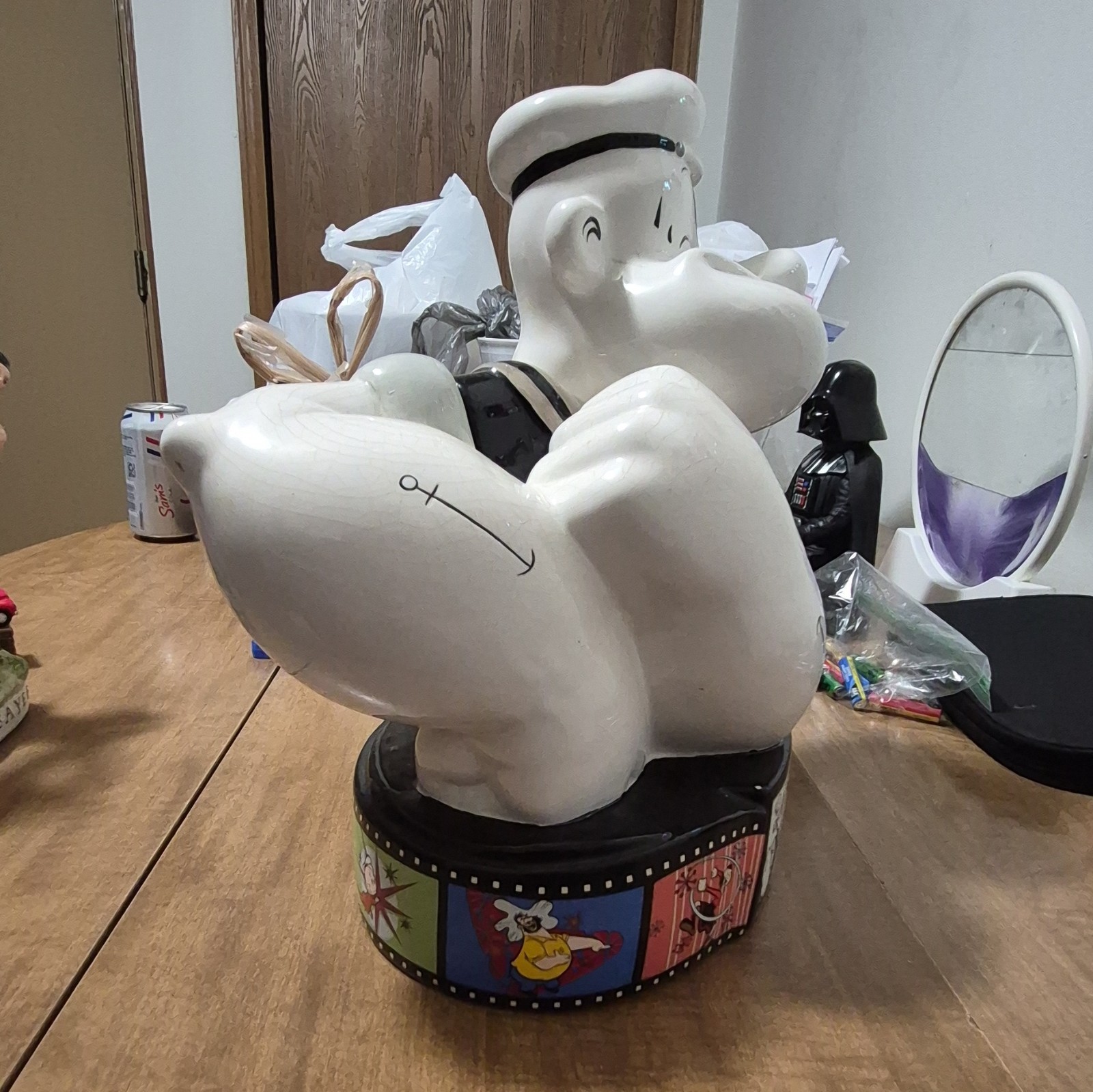 Popeye Limited Edition Numbered Ceramic cookie jar Glossy Finish 2004