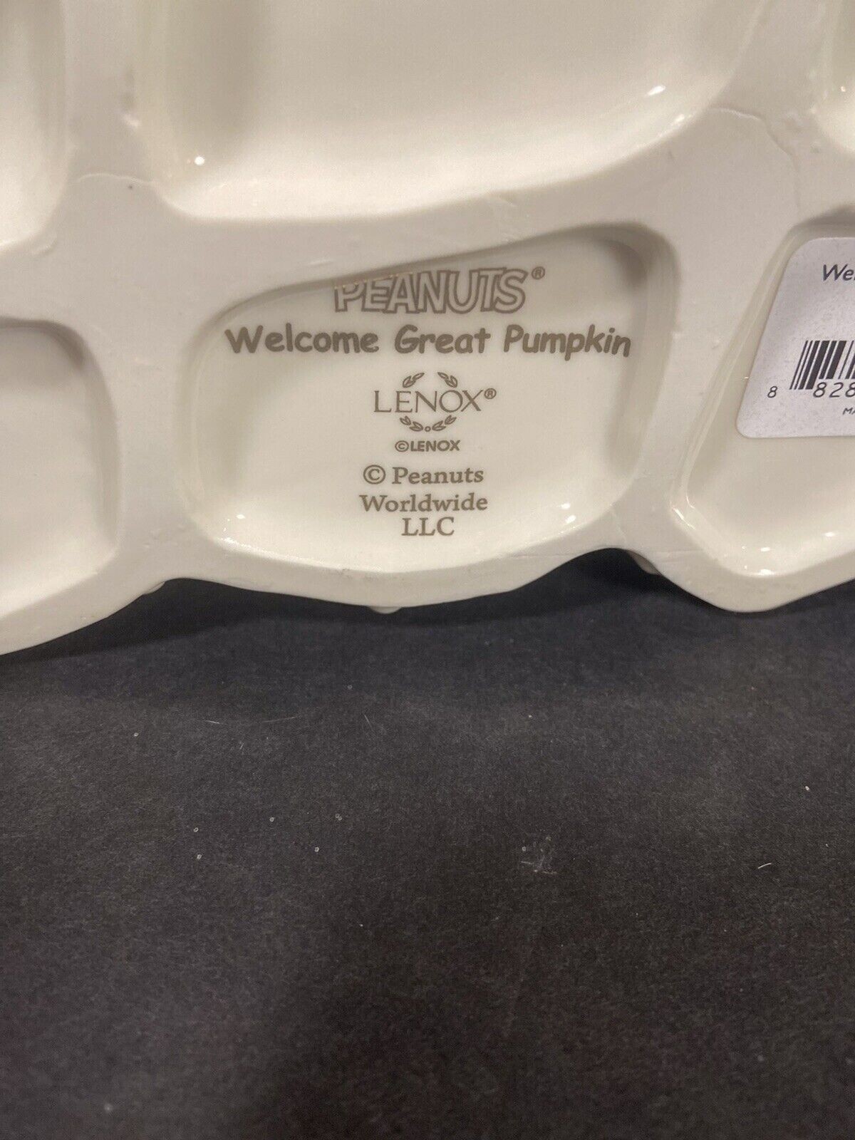 Lenox Peanuts Halloween Welcome Great Pumpkin Figurine Charlie Brown Snoopy NEW