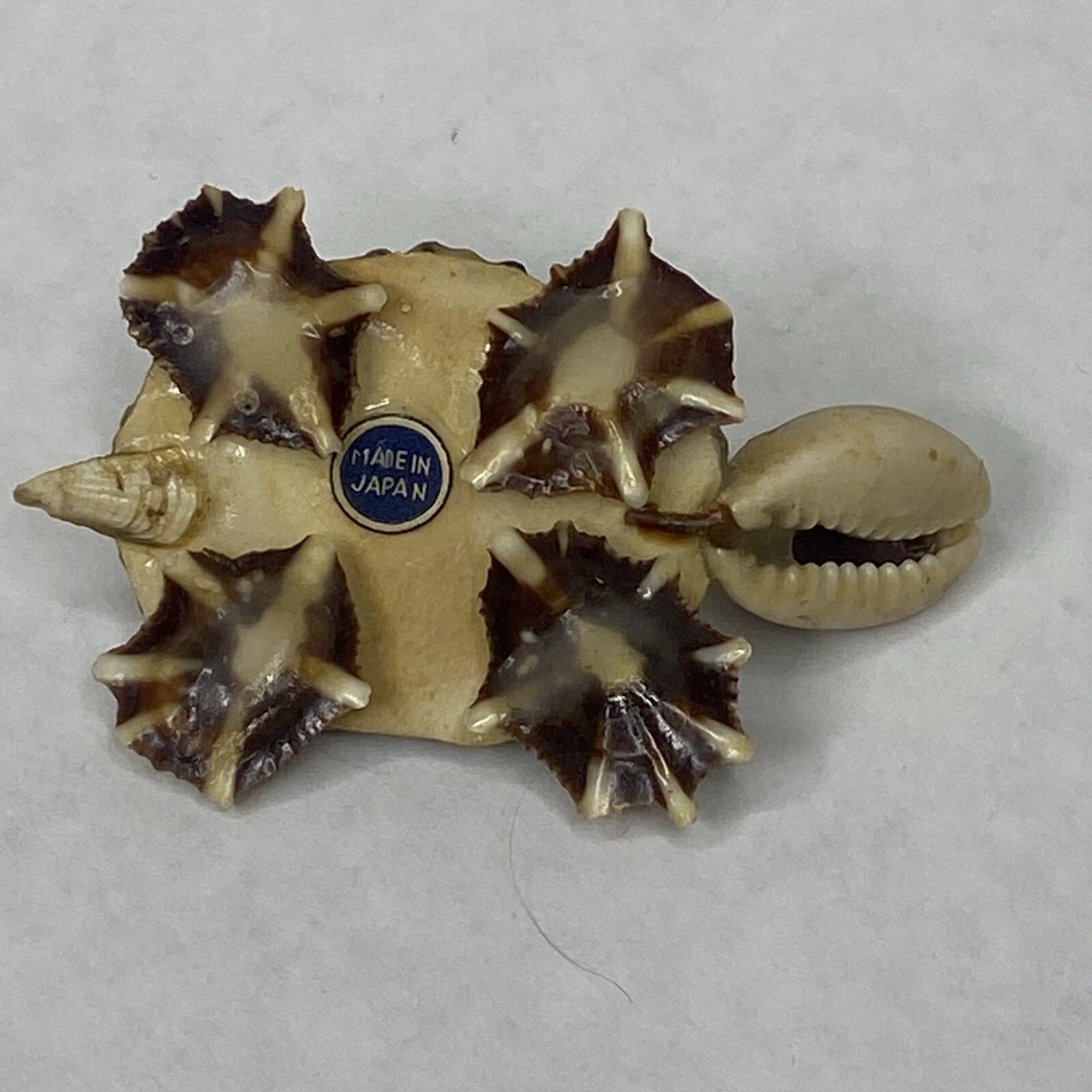 Vintage Handcrafted Seashell Shell Turtle Miniature Figurine 2.25″ Made In Japan
