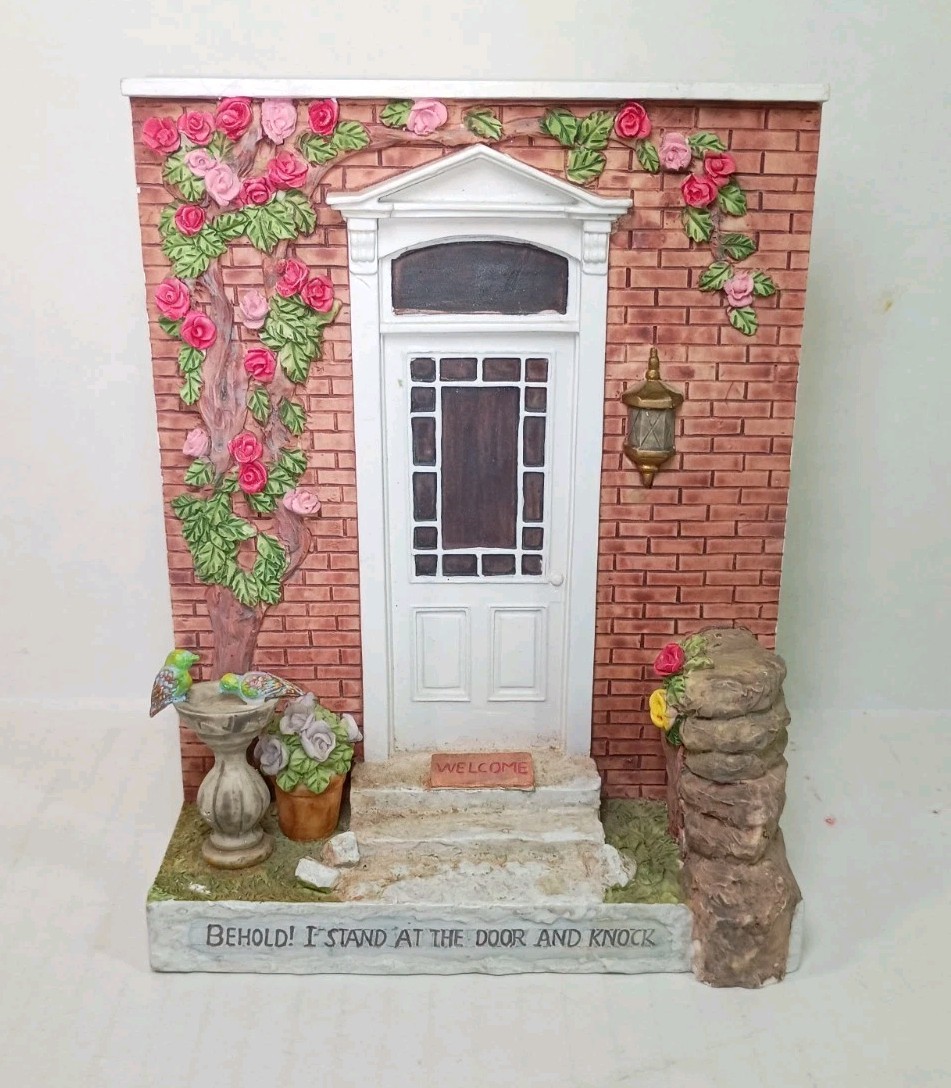 Vintage Door Collection Wall Hanging Cottage Whimsy Kitschy 3D Diorama