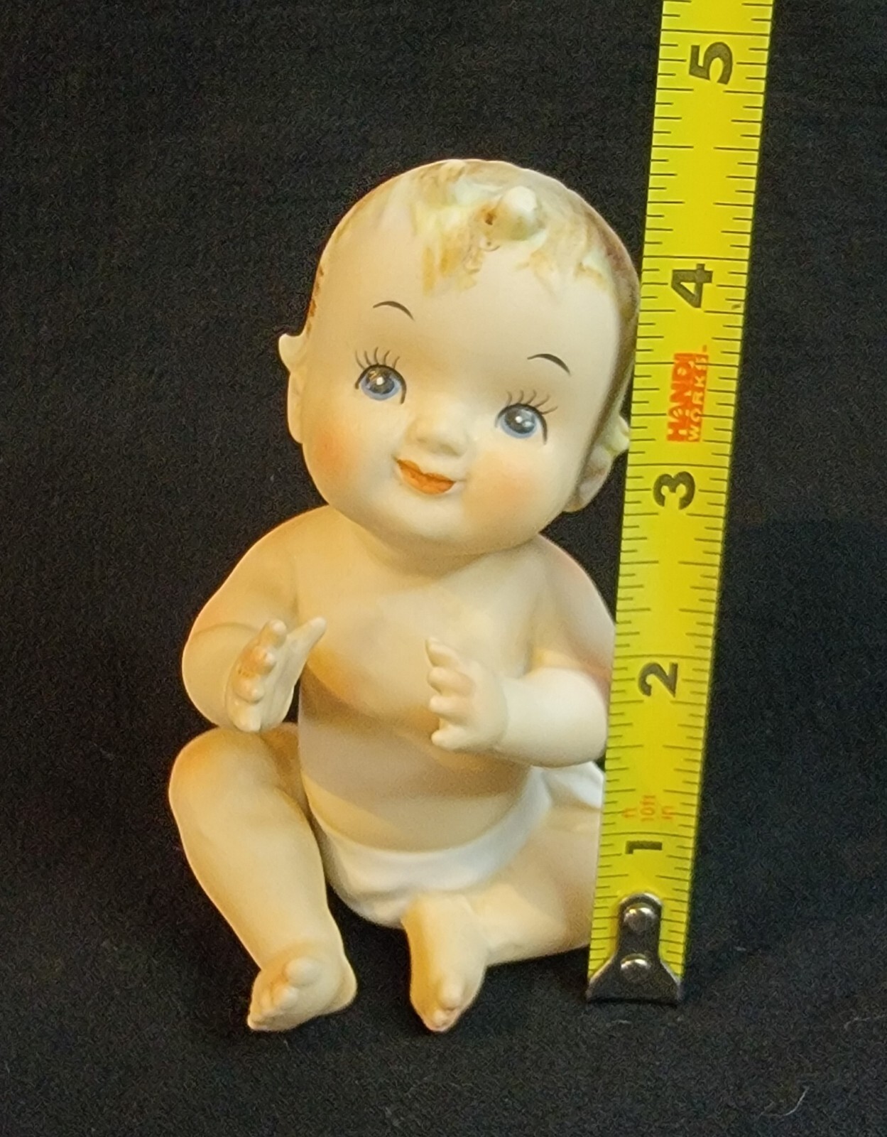 NAPCO 1960s Porcelain Cute Sitting Baby Figurine N3149 Hand Painted No Chips