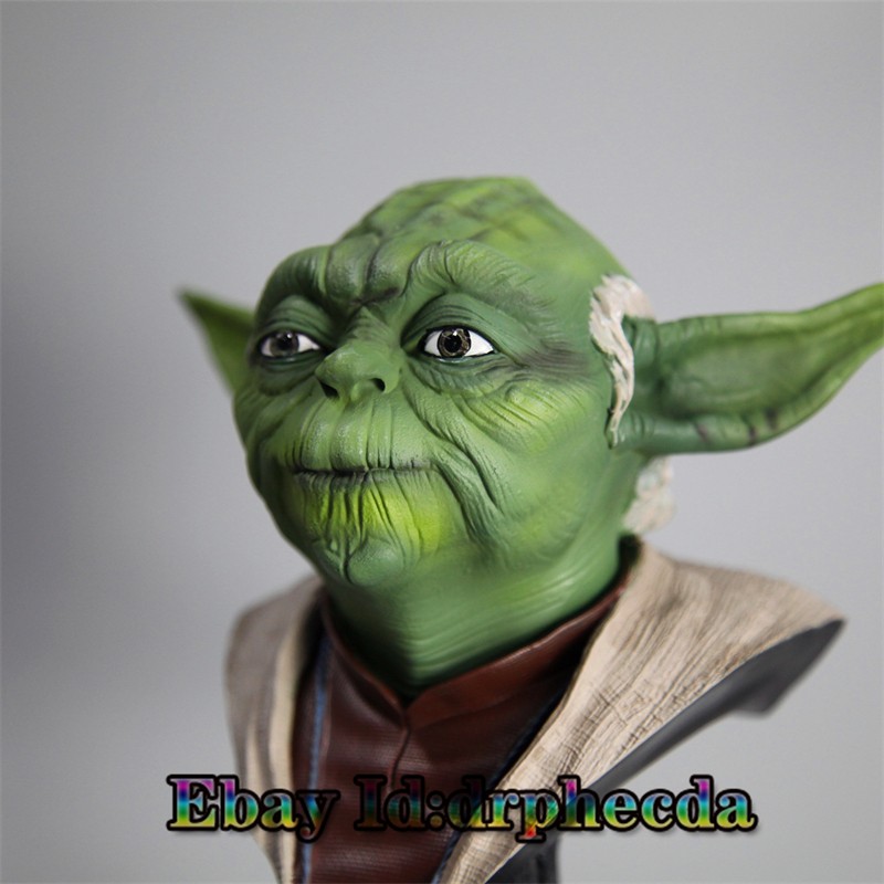 Jedi Yoda Resin Sculpture Painted Bust Statue Model 1/2 Scale 22cm New Stock