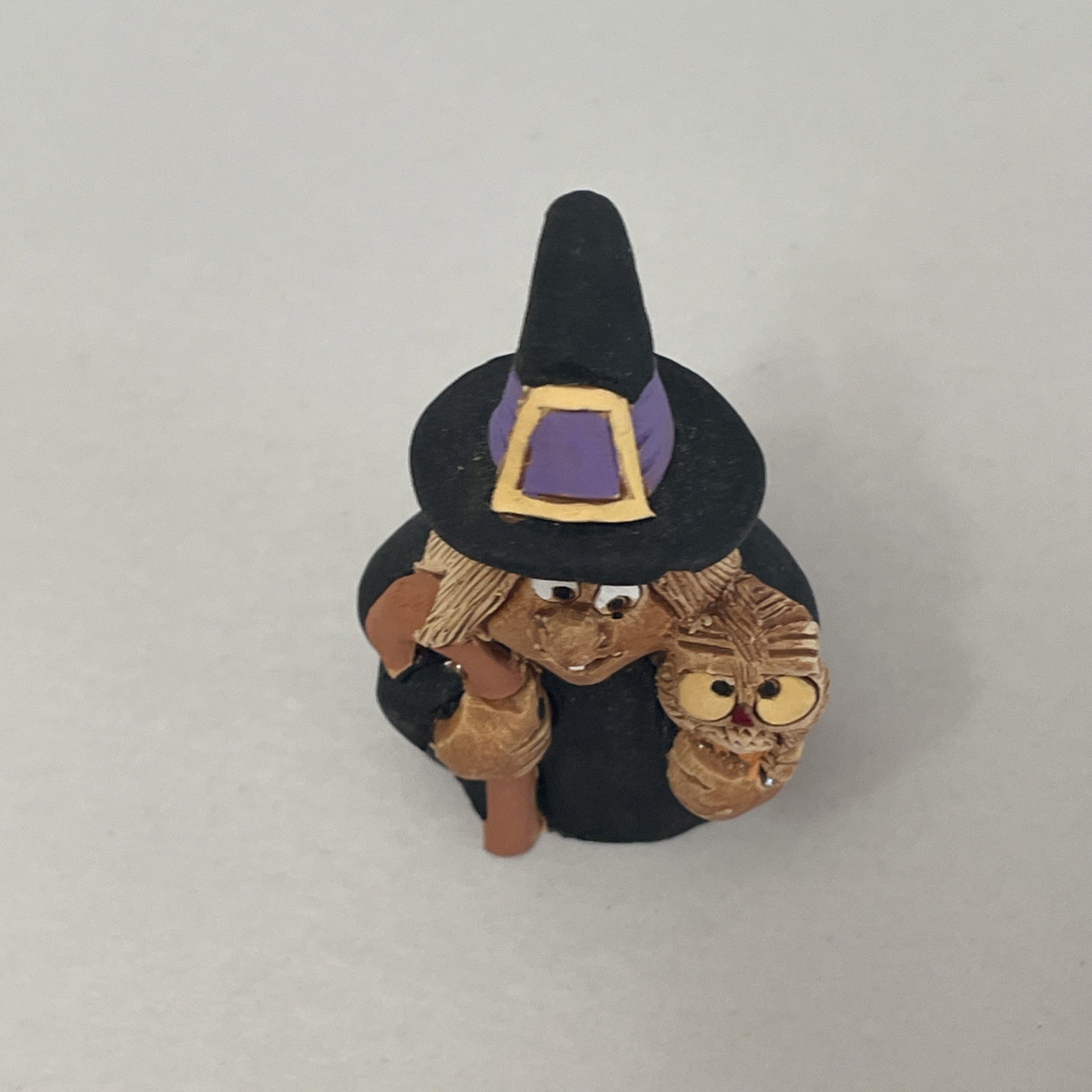 Rinconada Witch Holding Owl Figurine