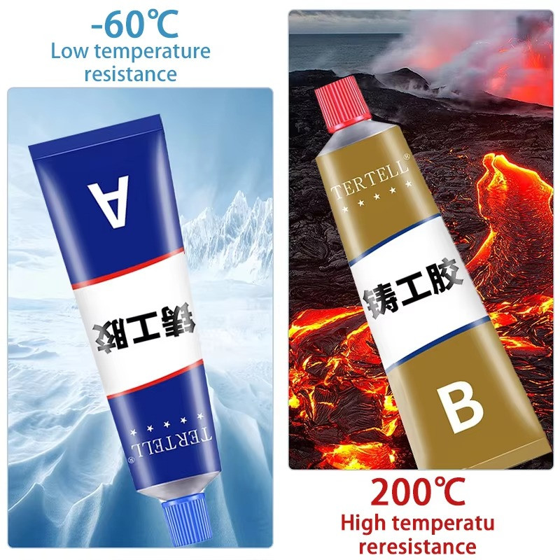 AB Casting Repair Glue High Temperature Liquid Metal Welding Filler 20g