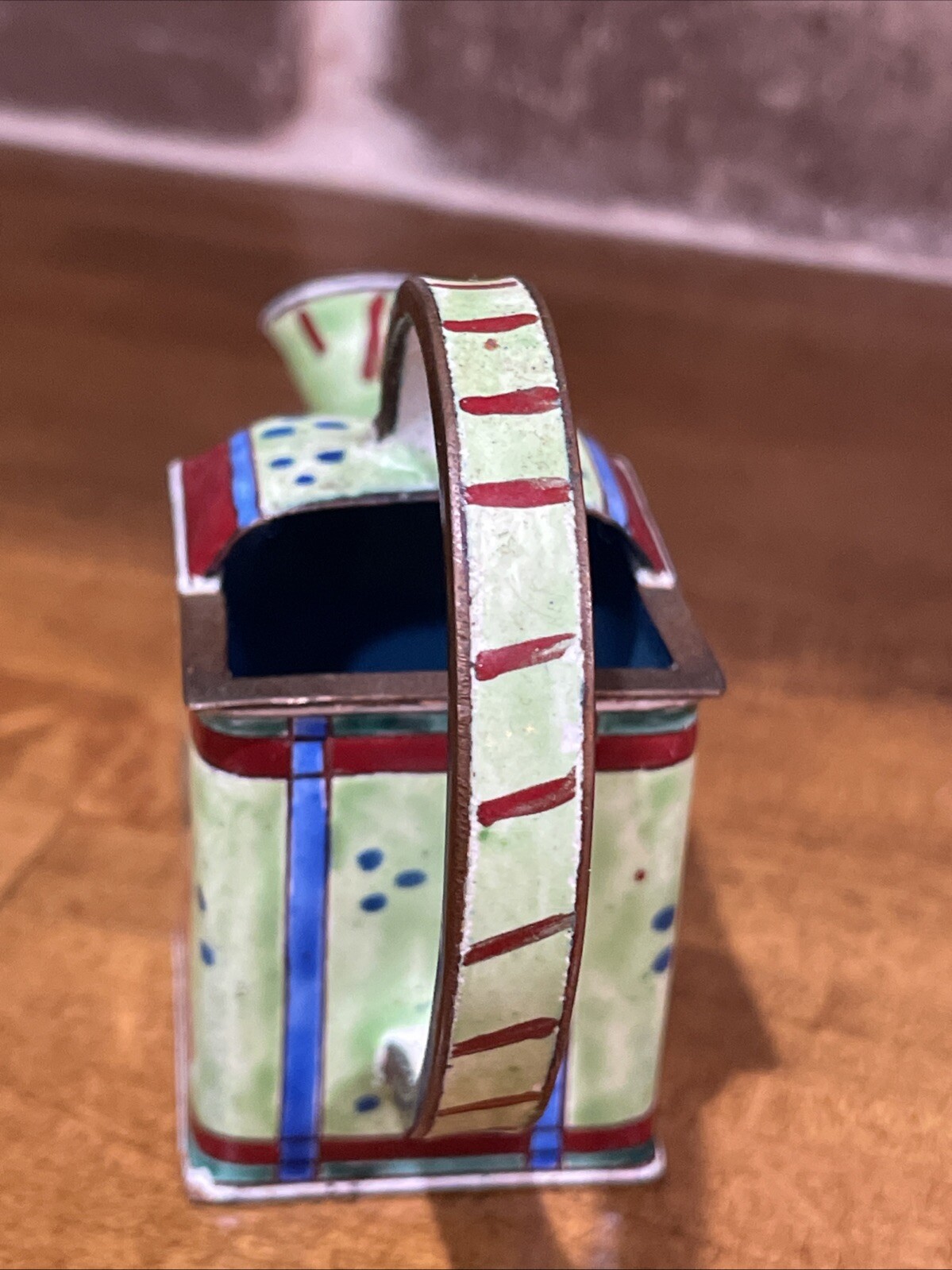Kevin Chen Porcelain Miniature Shamrock Watering Can 1999 No. 215