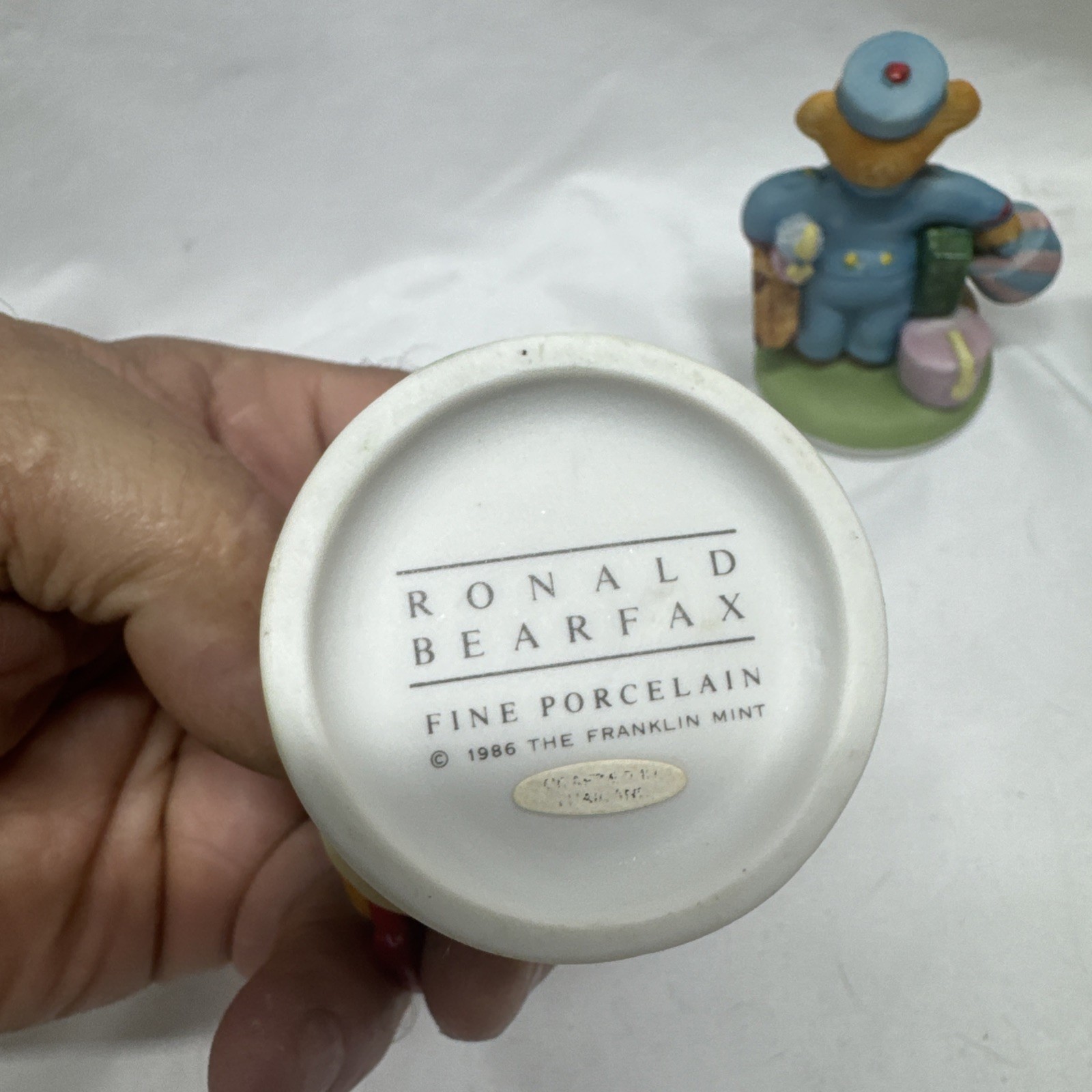 Franklin Mint Hotel Teddington Lot Of 9 Bear Figurines Porcelain ( A )