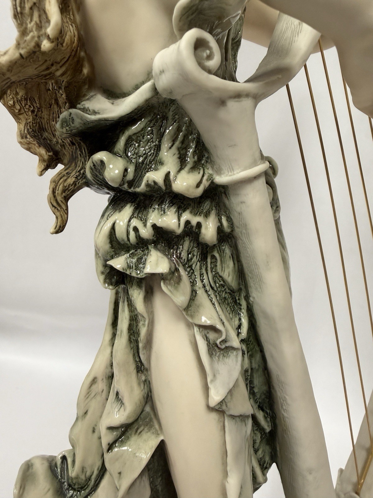 Giuseppe Armani Florence Angelica Harp Lady Figurine Ltd Ed 1802/5000 19” B29