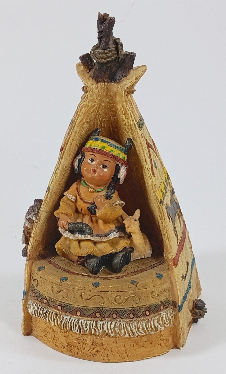 American Indian Tee Pee Figurine by Turtle King Corp.