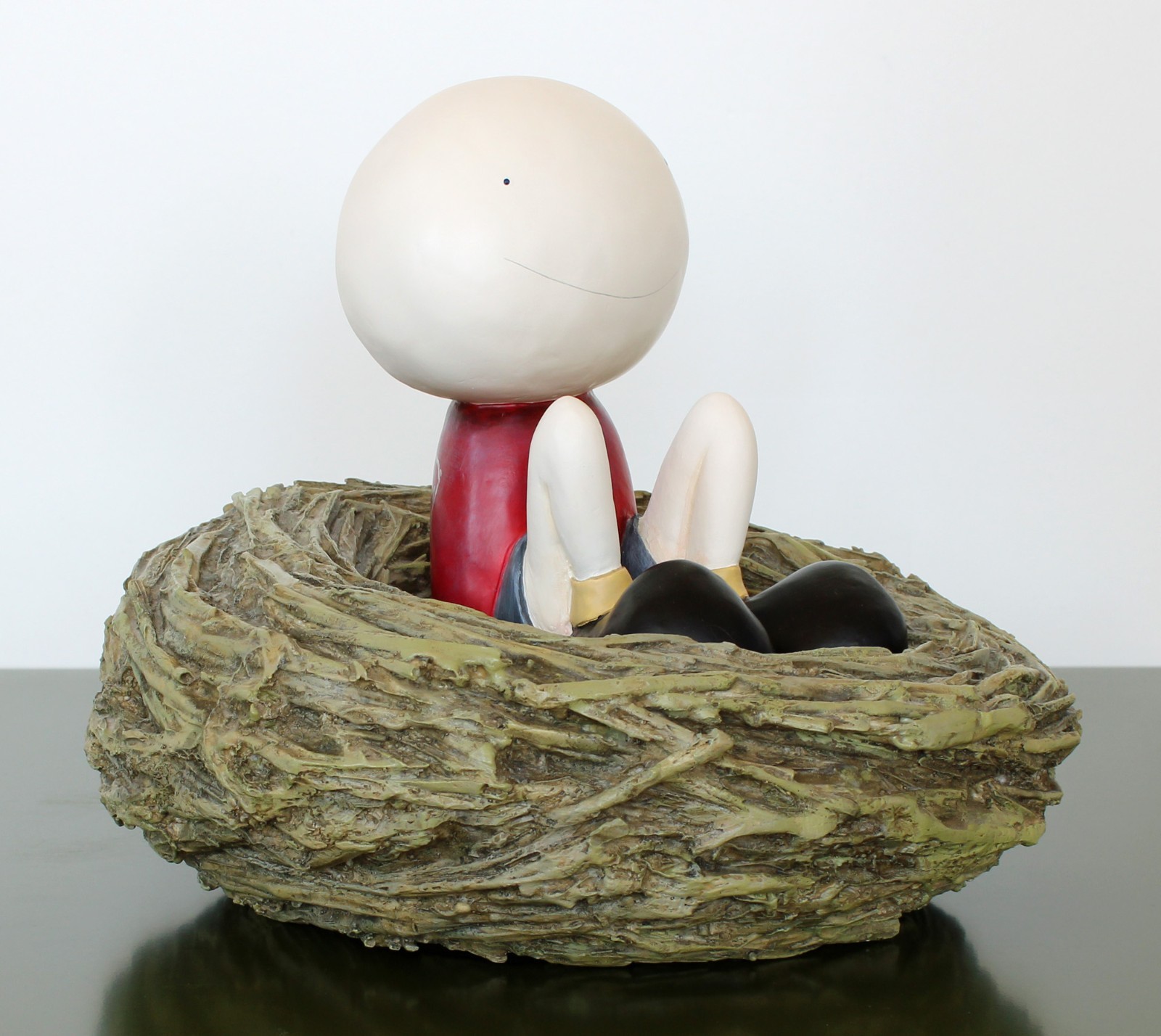 MACKENZIE THORPE Sculpture A NEW CHILD Limited Edition 150/395 with COA 2004