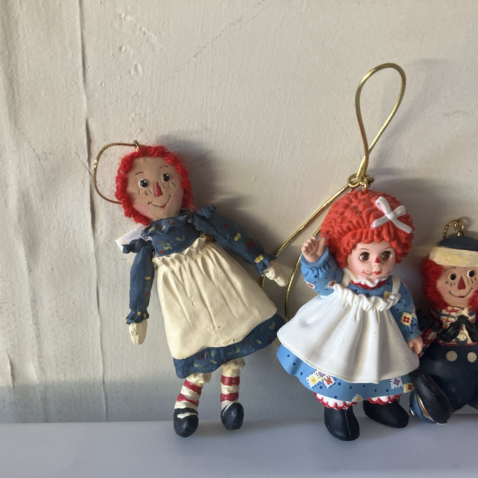 Vintage Raggedy Ann & Andy Figurine Lot – Simon And Schuster/kurt Adler Mixed