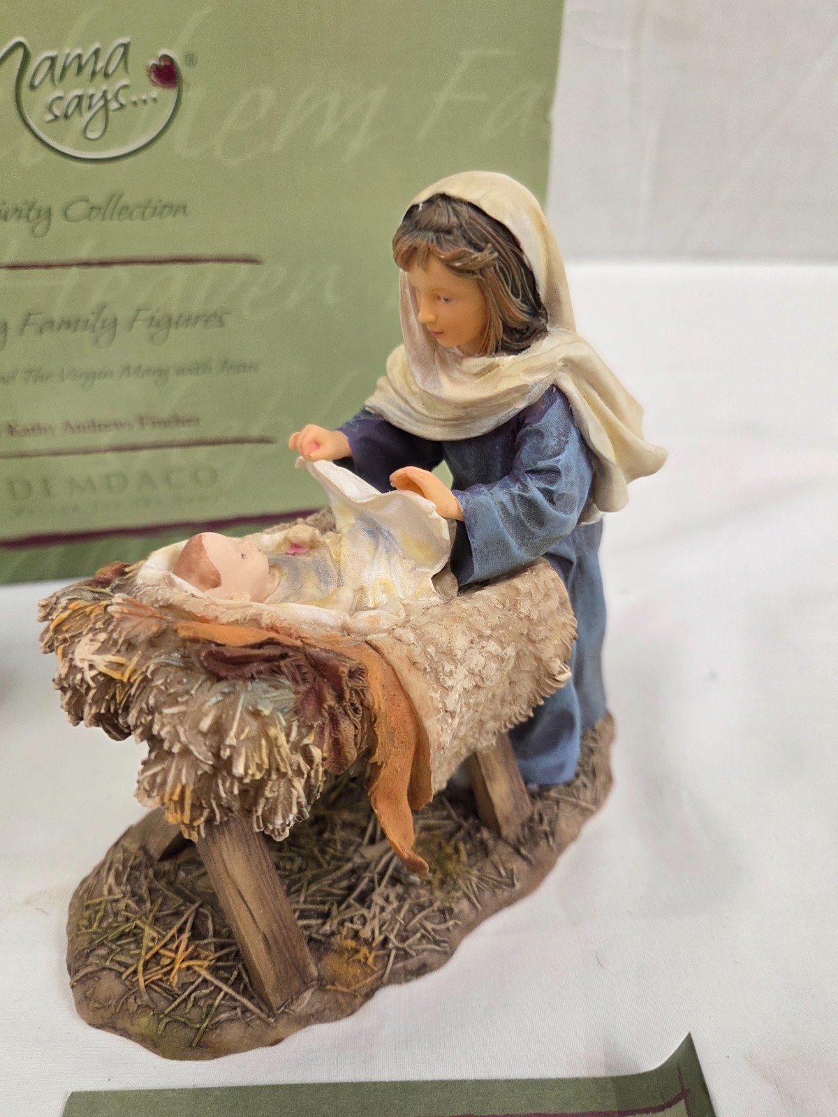 Mama Says Demdaco Kathy Fincher 2007 Nativity~ Holy Family Figurines ~ 55047