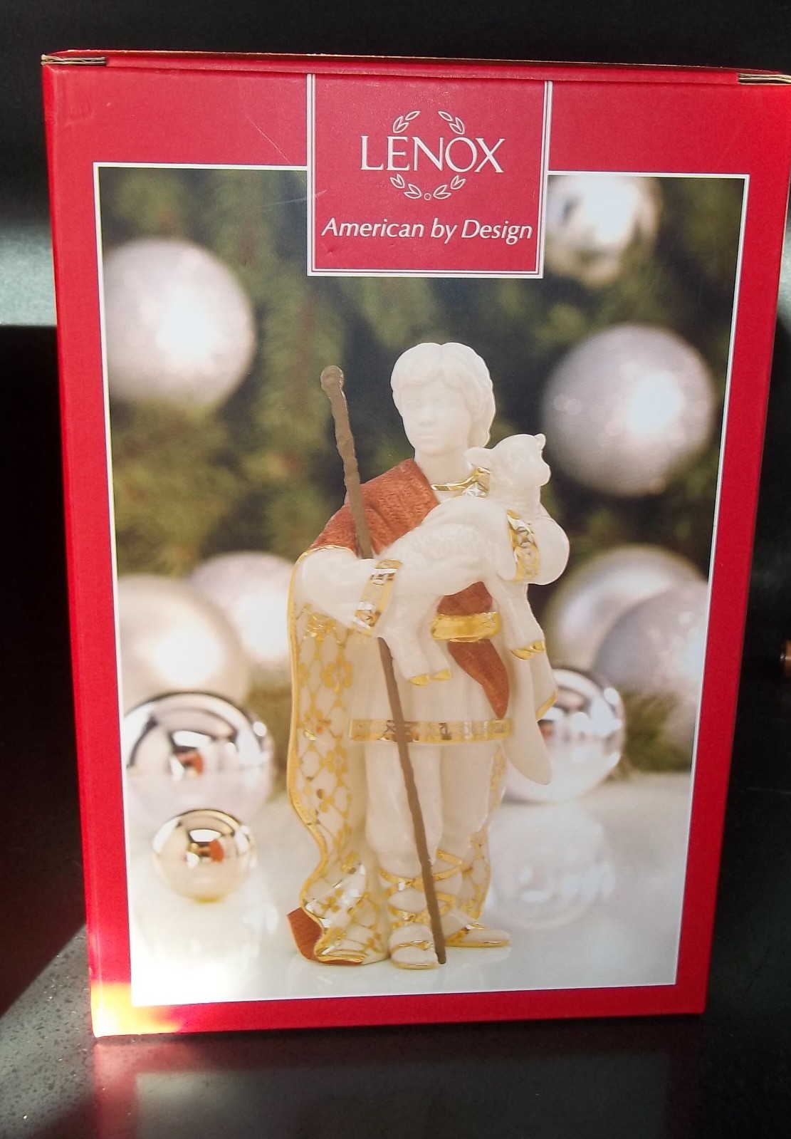 Lenox First Blessing Nativity Shepard With Lamb NIB