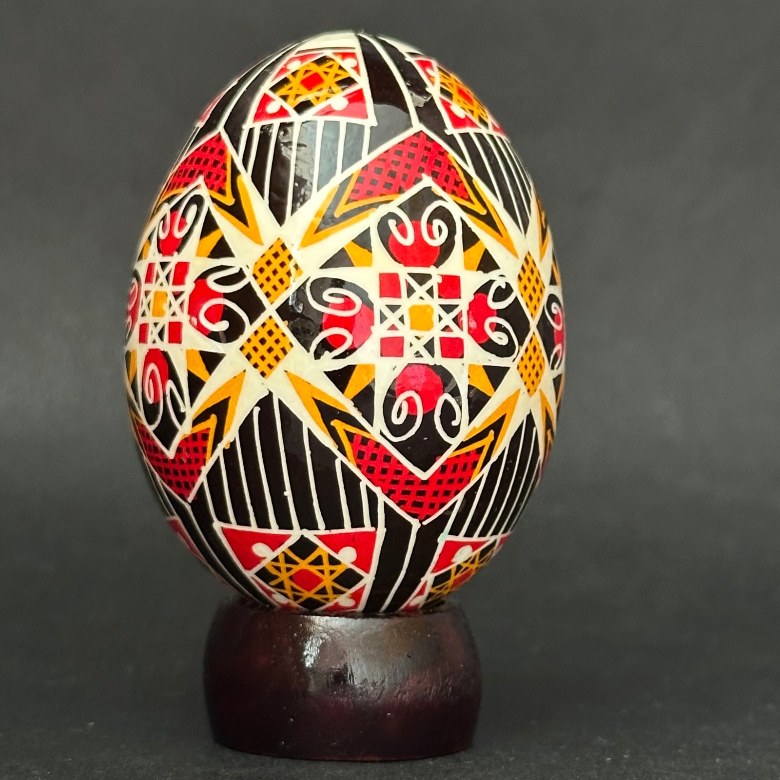 Real Ukrainian Pysanky.Chicken Hand Made Hutsul Pysanka. Easter Eggs.