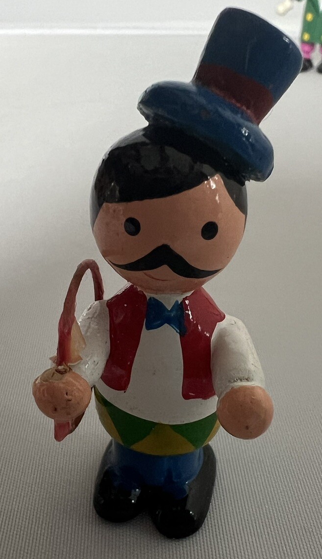 Lot of 16 Goula Made in Spain/Germany Vintage Wooden Collectibles Circus Figure