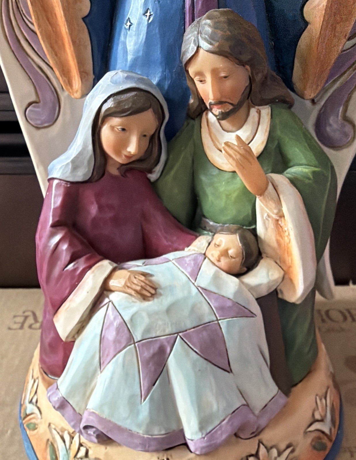 Jim Shore 2015 HOPE IS BORN ON CHRISTMAS MORN Angel Nativity Scene Broken Finger