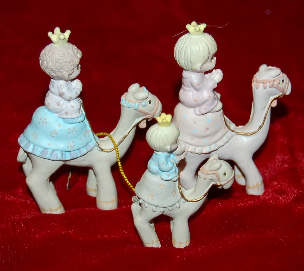 VINTAGE Precious Moments PEWTER Figurines “They Followed The Star” Nativity BOX!
