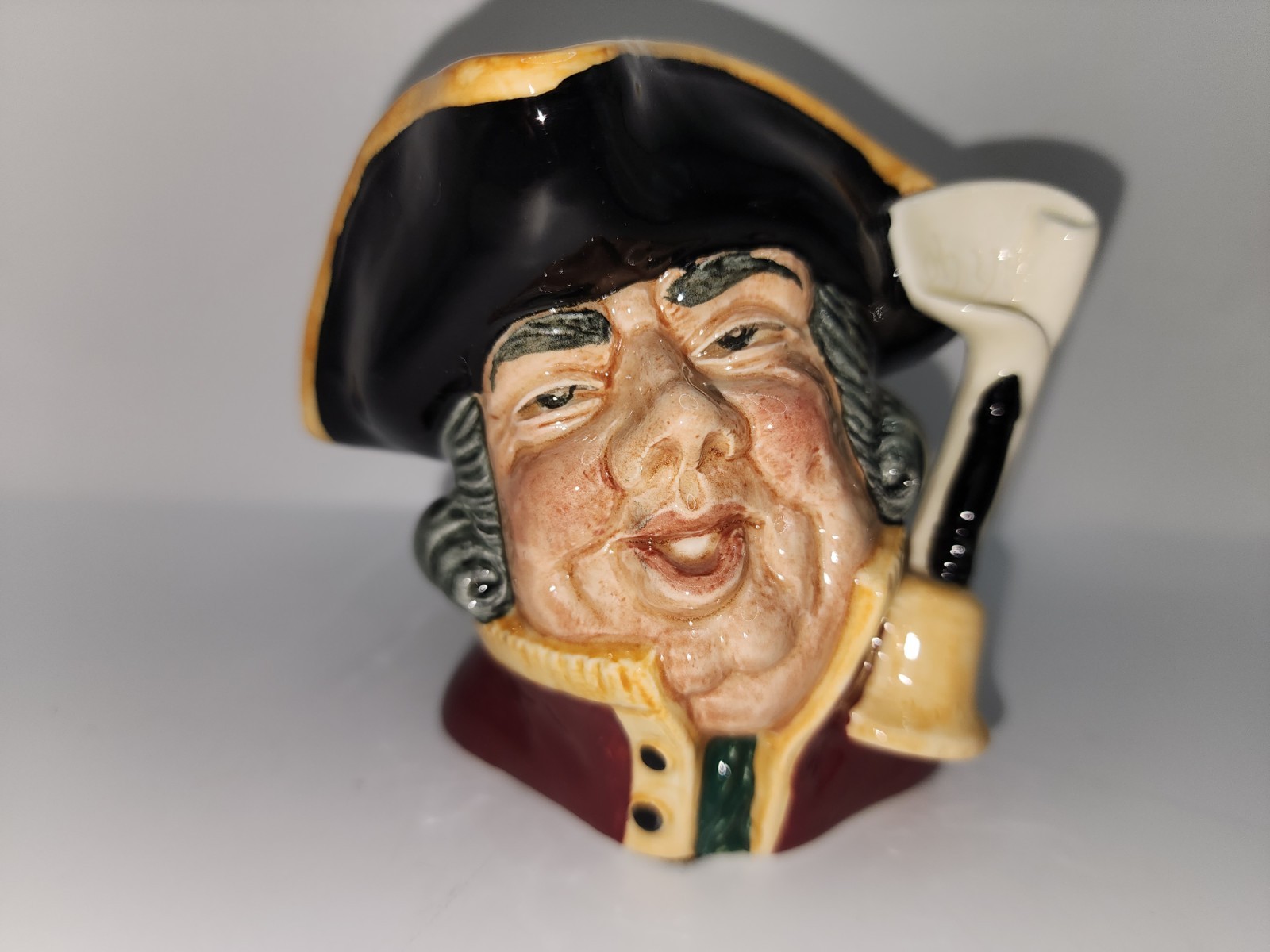 Old Royal Doulton England Town Crier Face Mug Small Toby Pitcher Perfect EUC