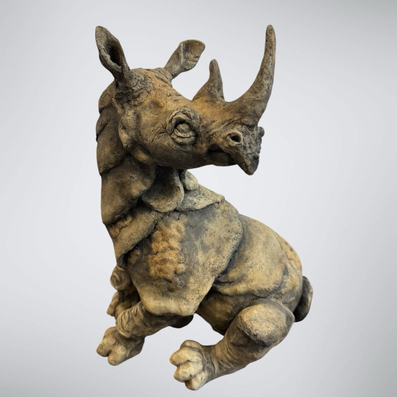 Breed Apart Spike Rhino Figurine #70503 Country Artists Willitts 11” Resin