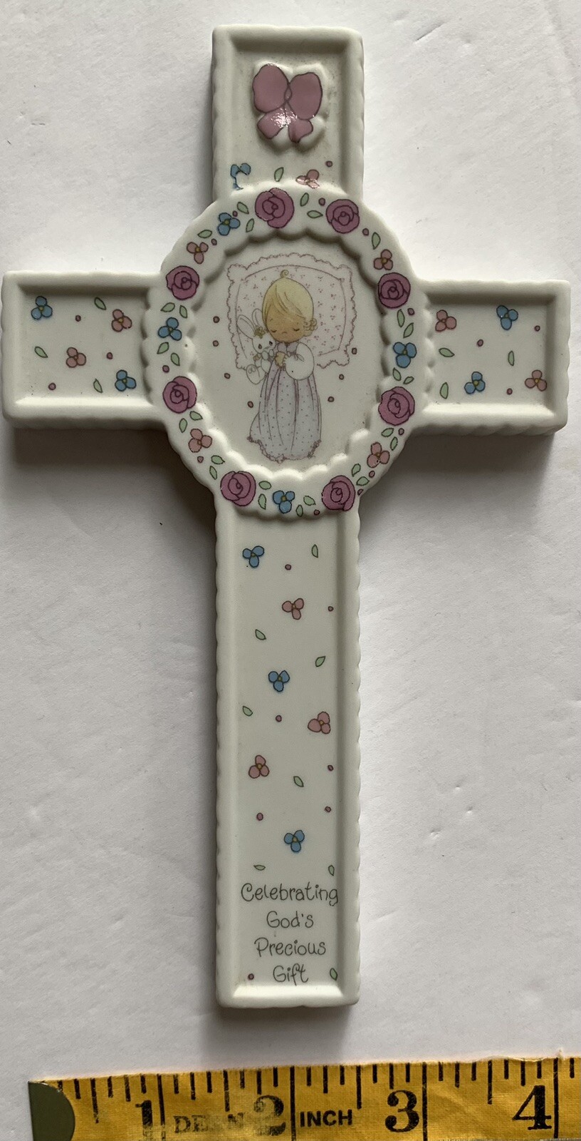 Baptism Cross Celebrating God’s Precious Gift.Wall Hanger. 1991 Previous Moments
