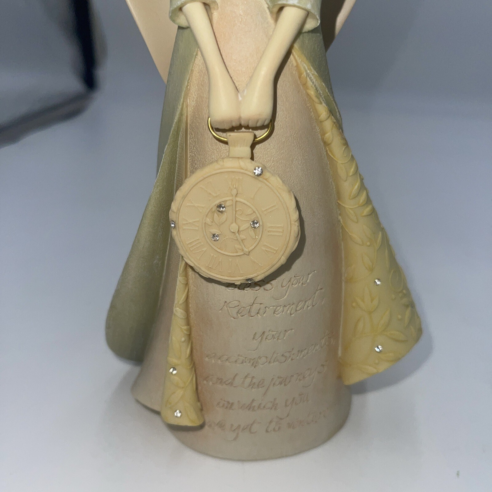 Figurine Statue Religious Biblical Retirememt Angel 8 3/4″ tall