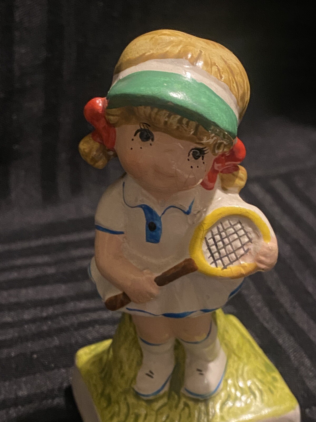 Vintage Girl Tennis Player I Love You More Than Tennis Sri lanka figurine