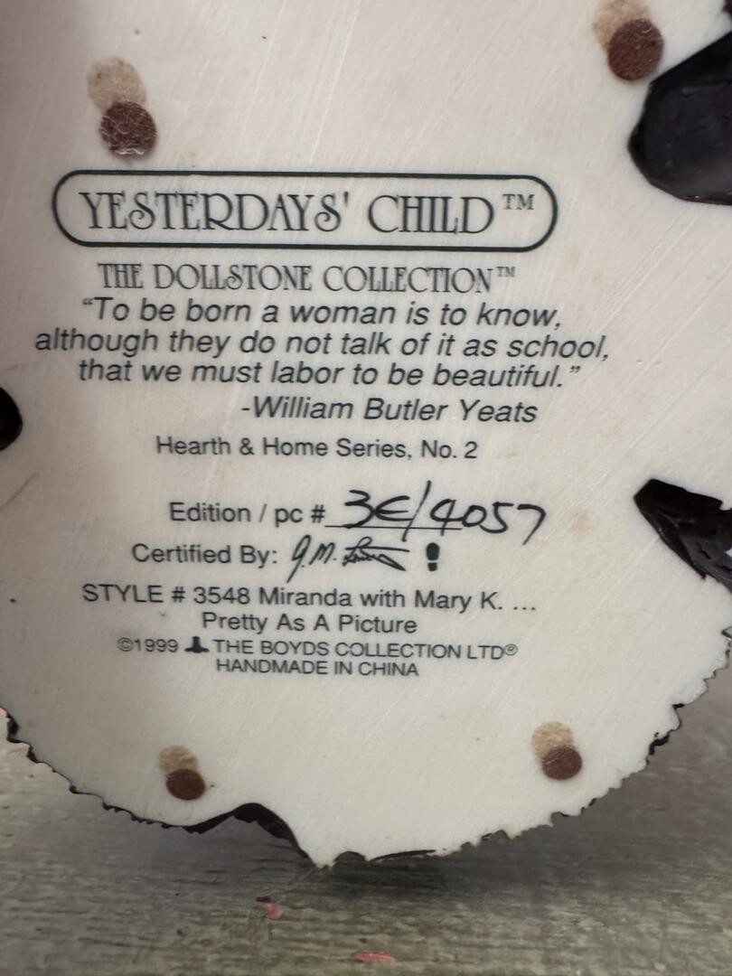 1999 Yesterday’s Child -Miranda with Mary K…Pretty as a Picture- #3548