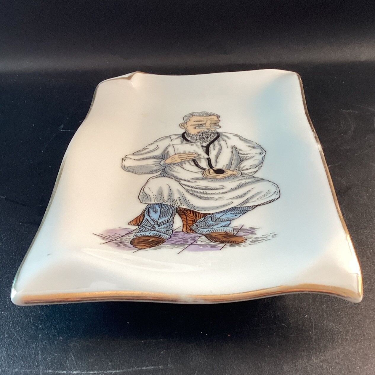 Vintage Andrea By Sadek Mid Century Doctor Trinket Dish Made In Japan