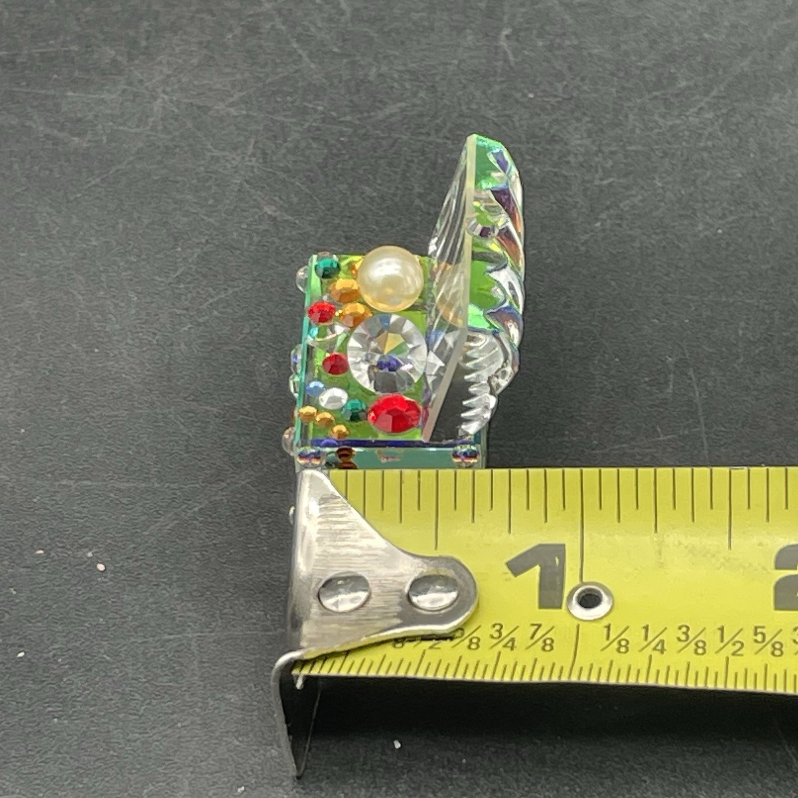 IRIS ARC Crystal Treasure Chest Figurine, Vintage Excellent Condition