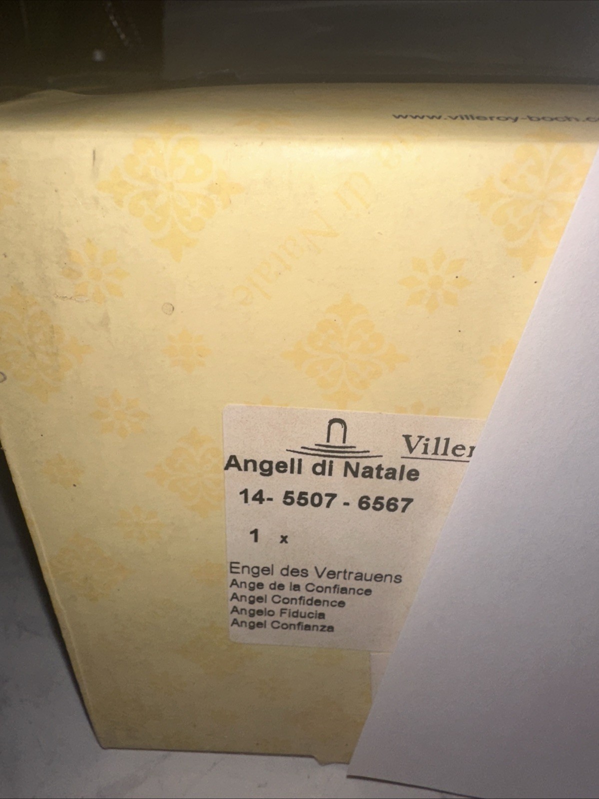 NWT Villeroy and Boch Angeli DiNatale Figure Angel W/ Child In Box
