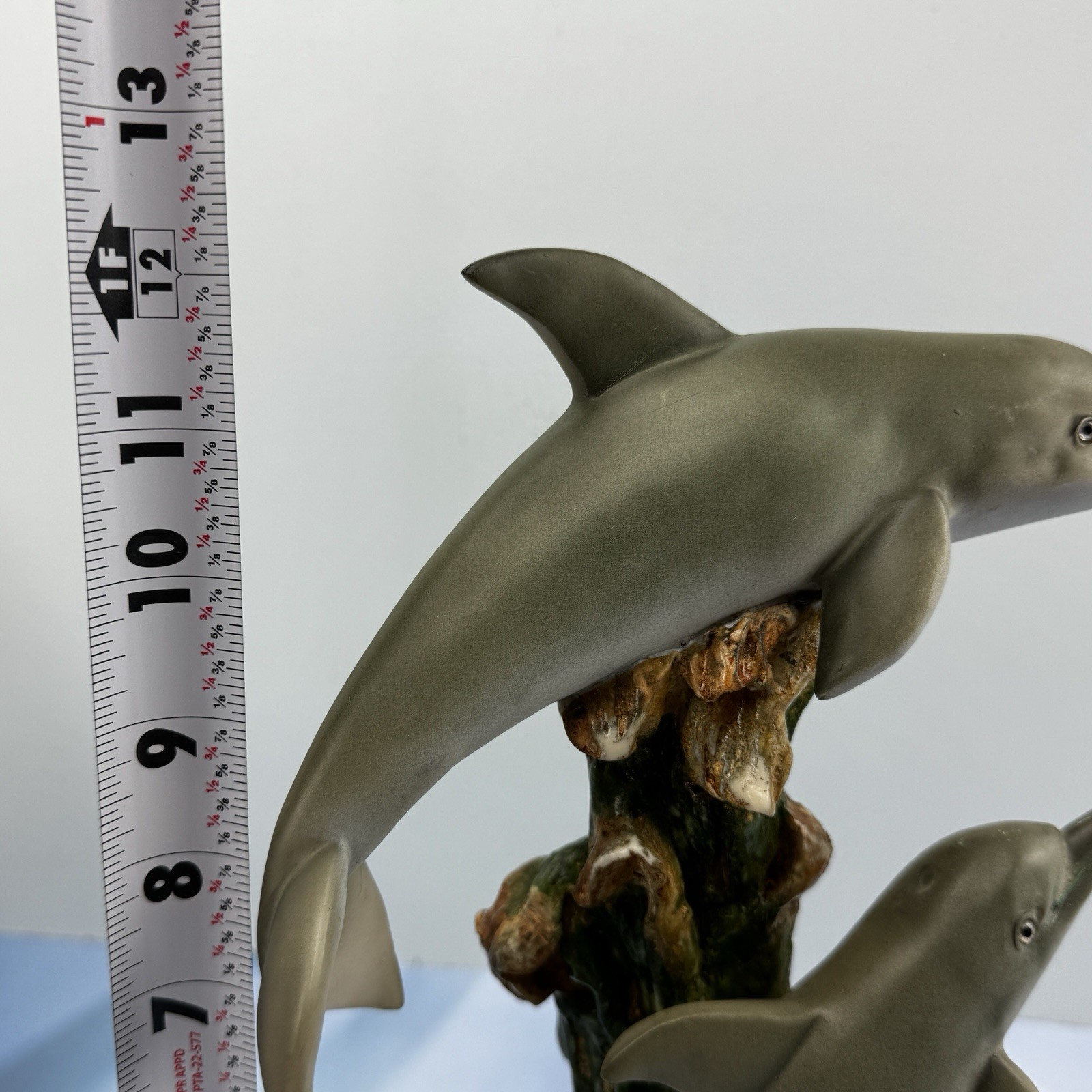 Wildlife Dolphins Statue Crosa Collection Seaworld Edition Nautical Decor EUC