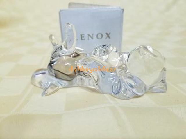 Lenox Comfy Cozy Cat Figurine Full Lead Crystal