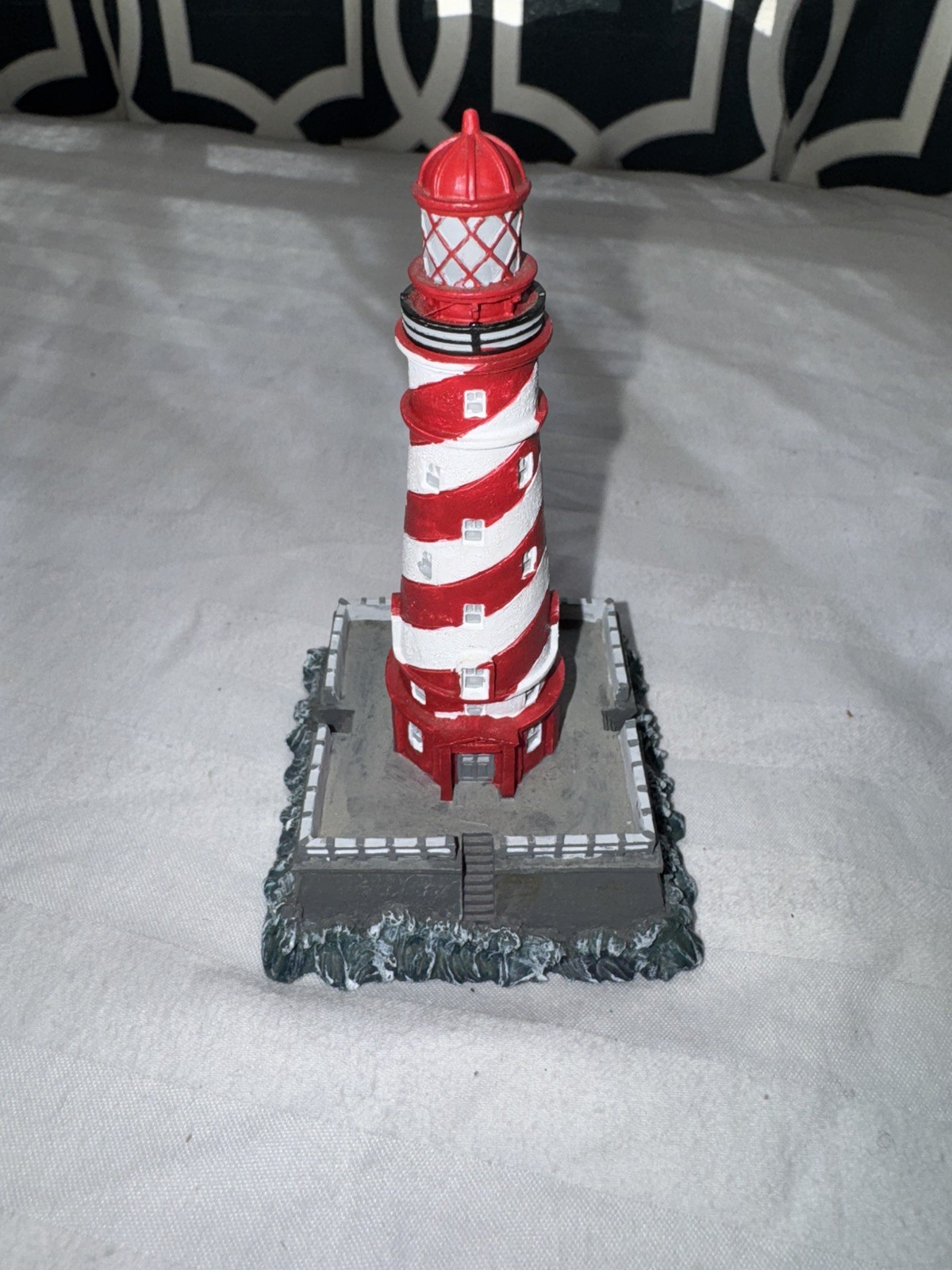 Lefton Vintage Lighthouse Miniature Figurine Set Of 7
