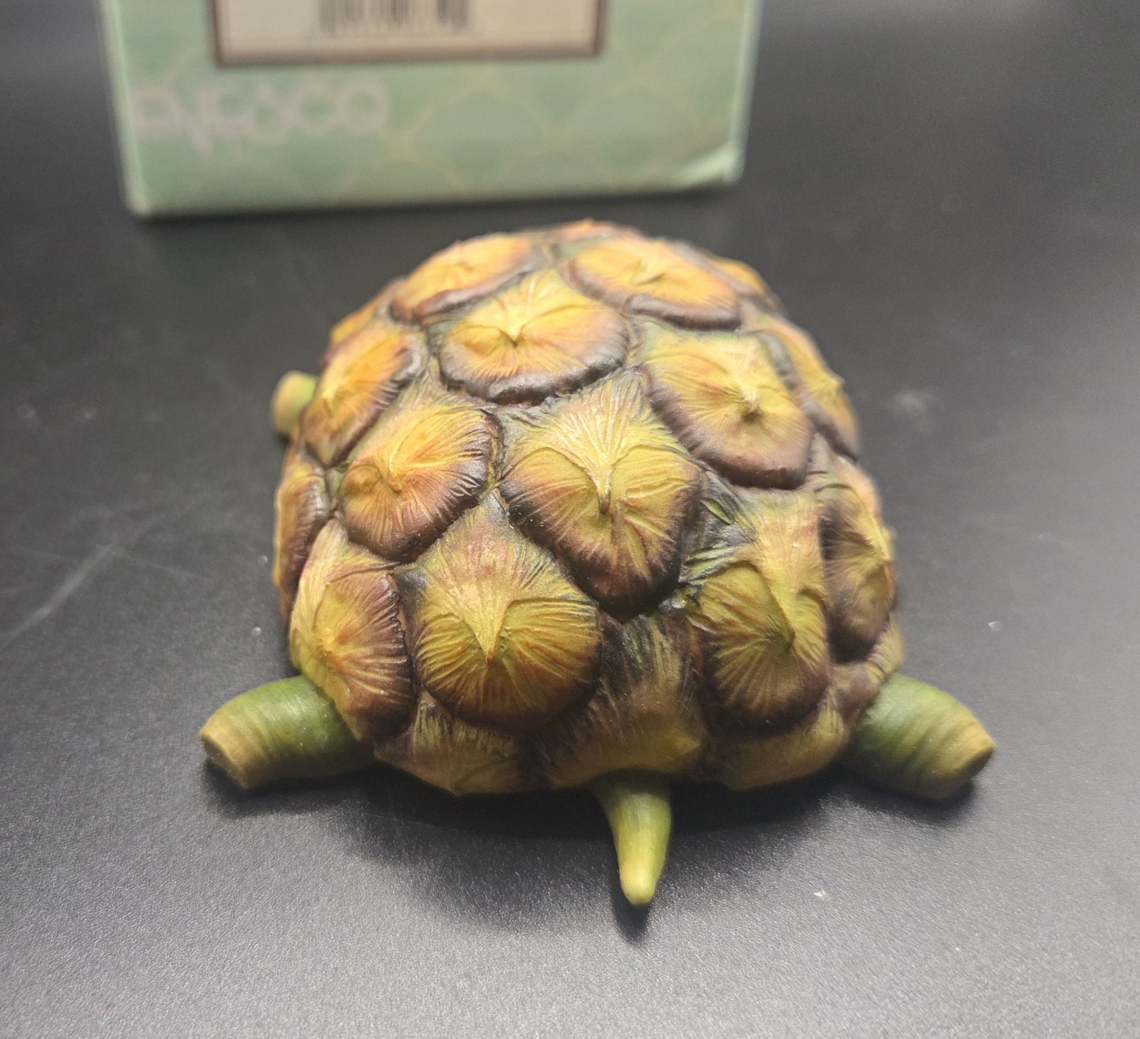 Home Grown Enesco Pineapple Turtle Tortoise Figurine 2005 w/Box 4004842 *NEW