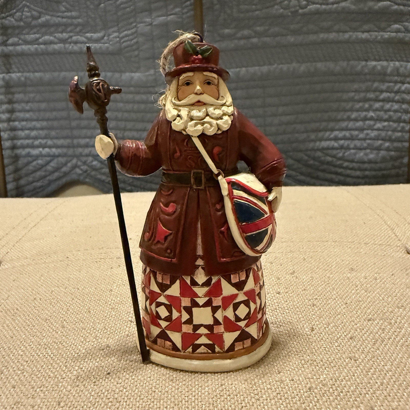 Jim Shore Britain UK British Britian Santa Ornament 2011 # 4022941