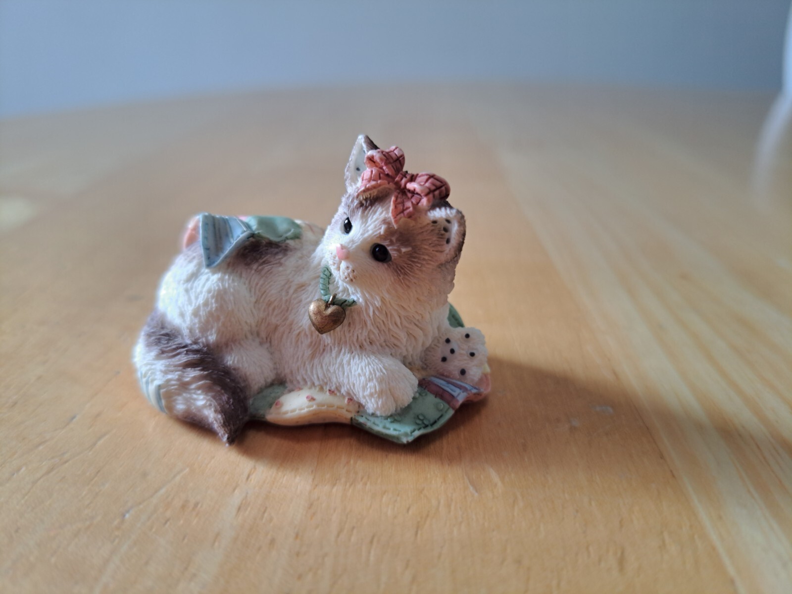 CALICO KITTENS Ragdoll Cat Mini Figurine A Breed Apart Quilt Heart Bow Kitty