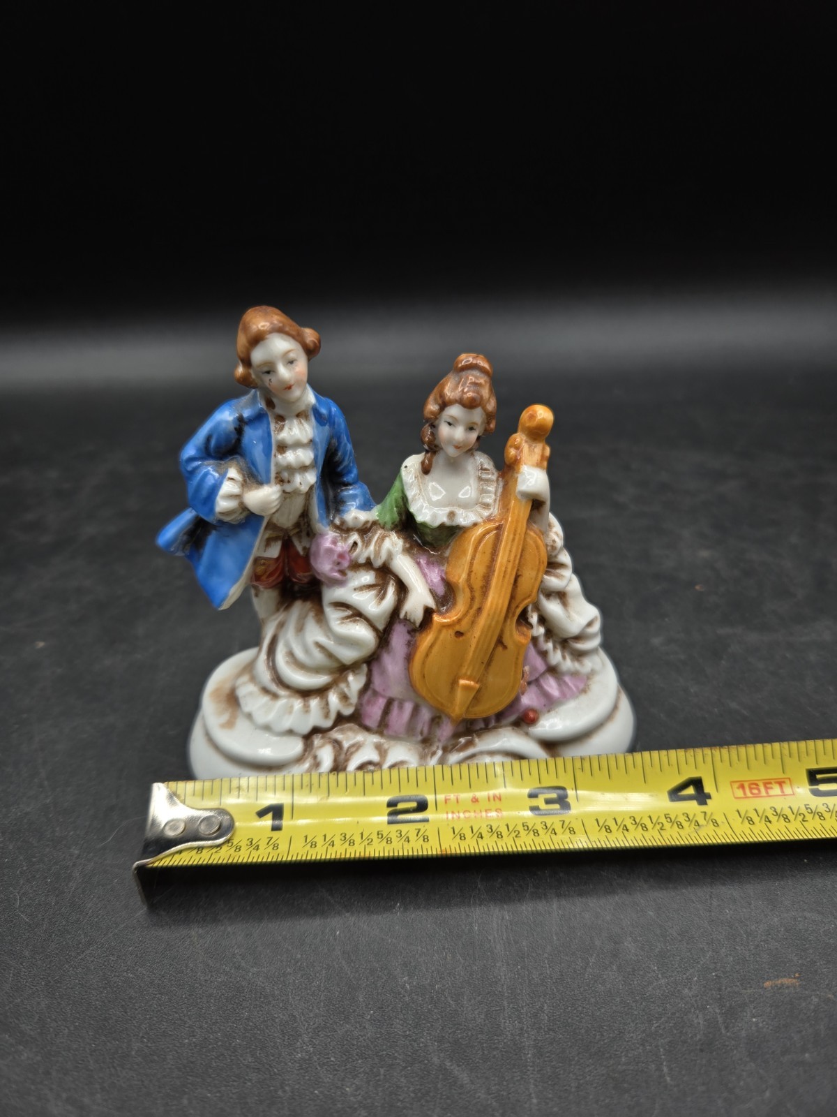 Vintage 1940’s Couple with Cello Figurine Made in Occupied Japan