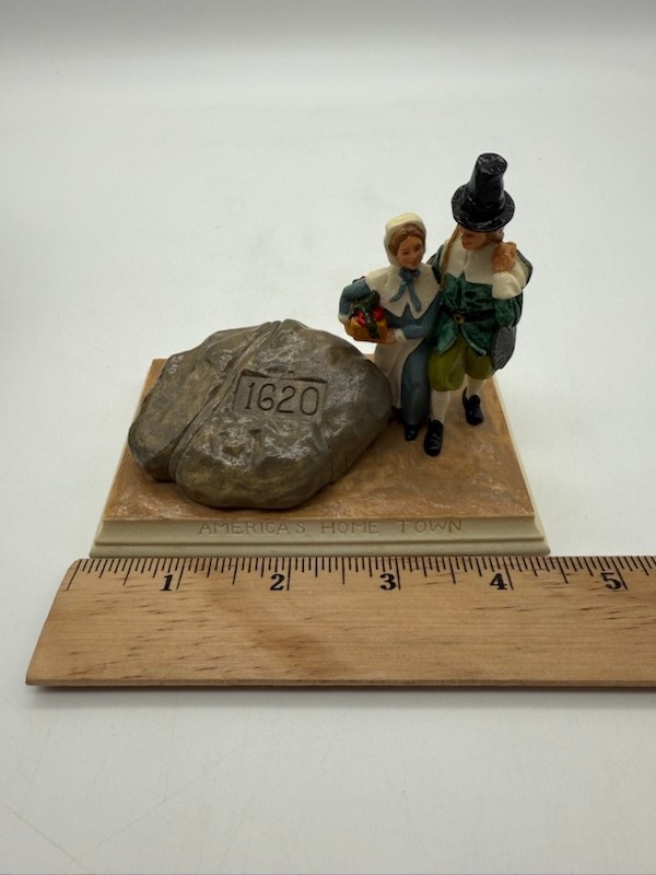 Sebastian Miniatures America’s Home Town Plymouth Rock Figurine in Box
