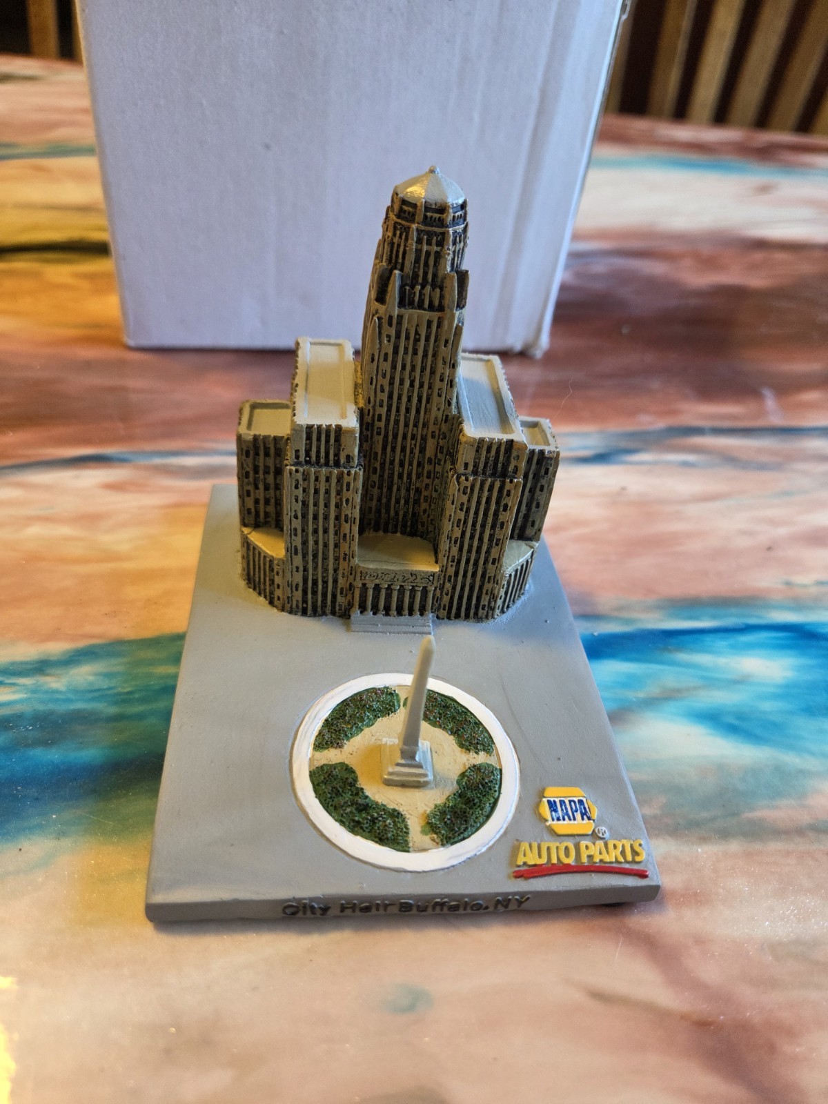 NTS Marketing Promotions Buffalo NY City Hall Ceramic Sculpture Painted Napa