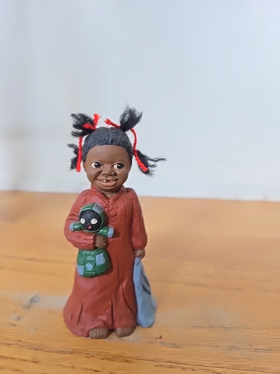 All God’s Children Collectible Prissy with Yarn Hai and Signed