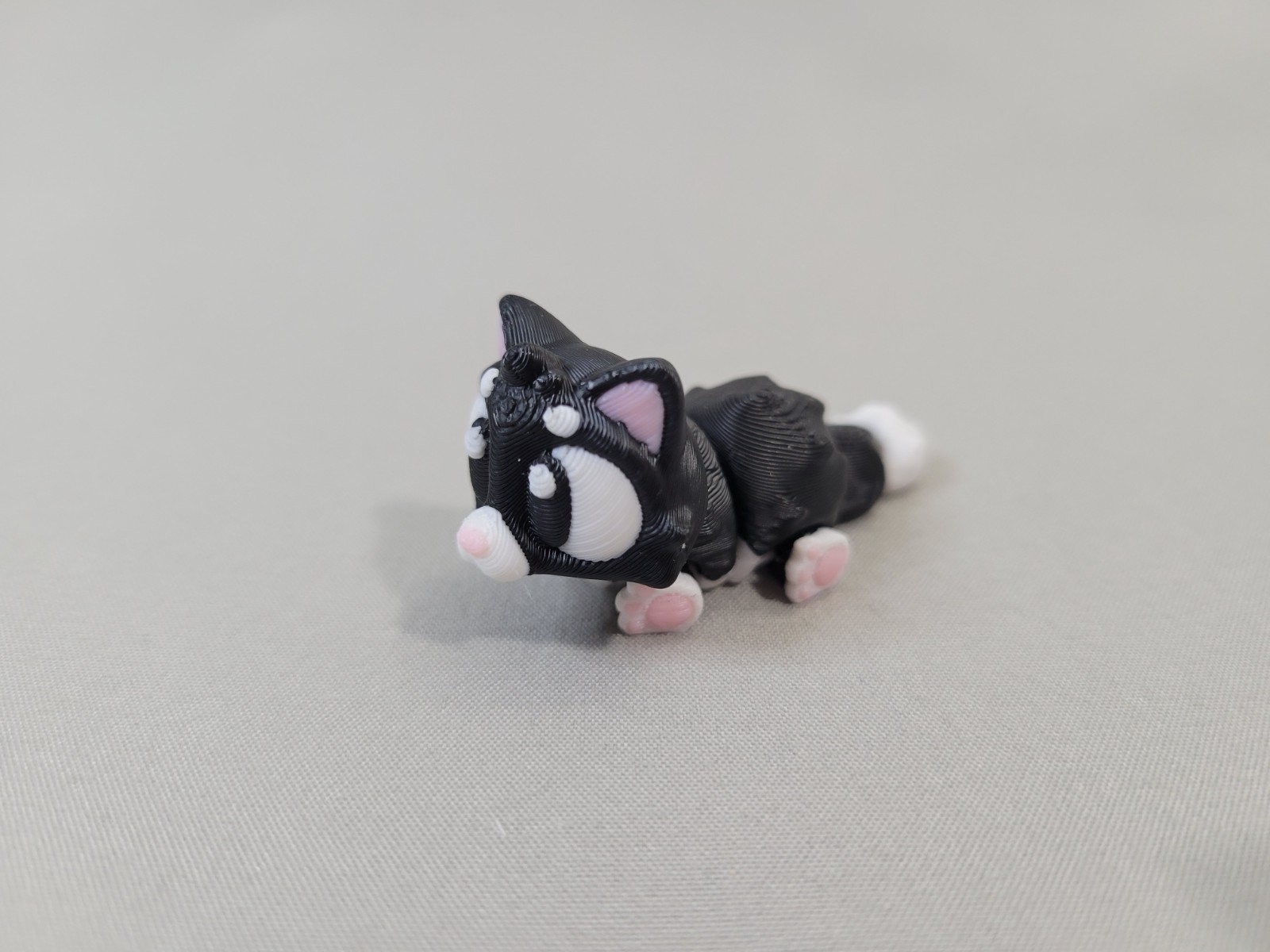 Cat Articulated Fidget Desk Playset with 5 Cats 3D Printed