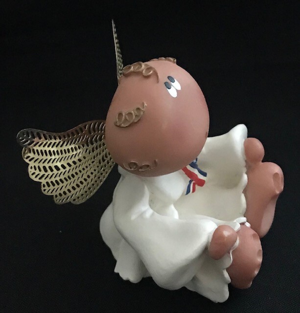 RARE! 2001 KIRK’S CRITTERS FOR RUSS ANGEL CHEEKS MINI CHERUB POLYCLAY FIGURINES