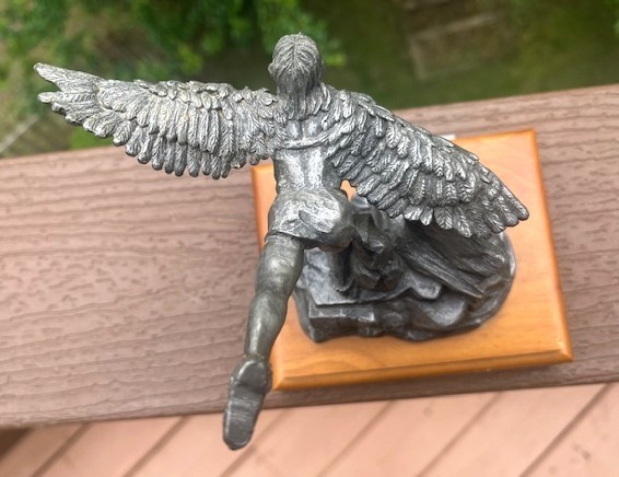 Michael Ricker The Eagle Dance Pewter Statue #199/1000 Sculpture 1987 Signed