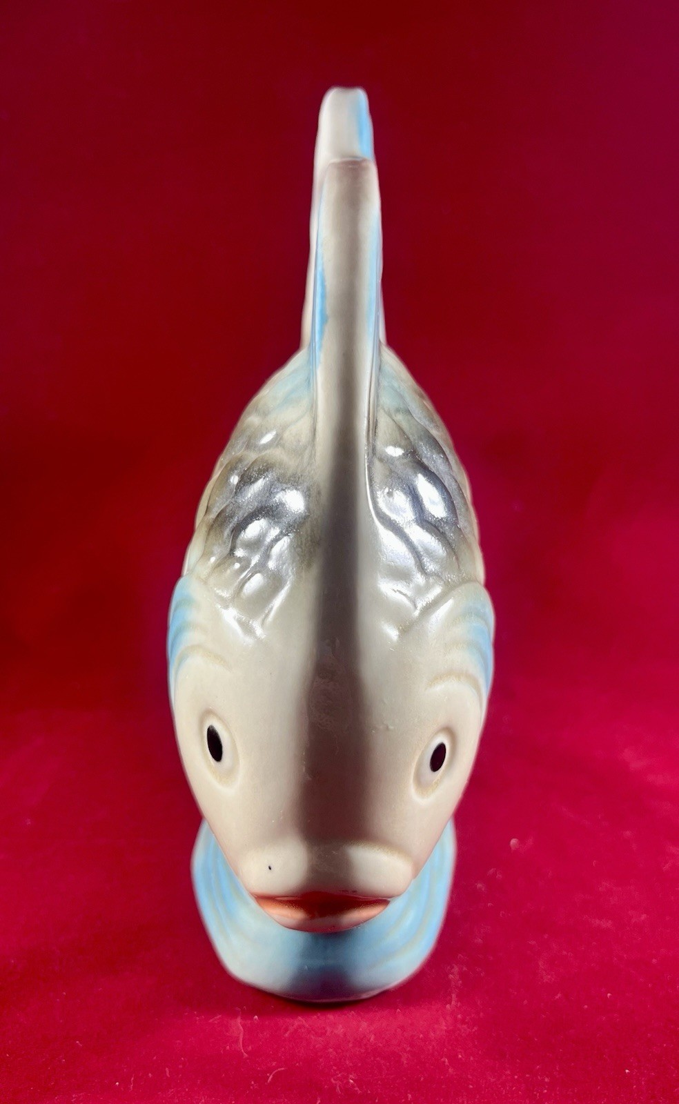MCM Glazed ceramic angel fish figurine