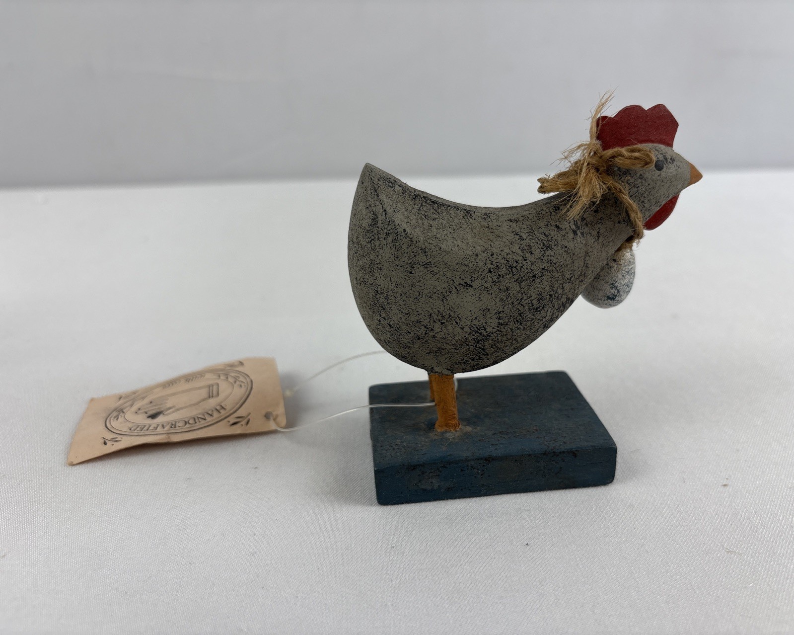 Richard Morgan Wooden Birds With Tags Set Of 5 Hand Painted Figures