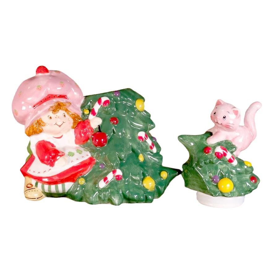 Blue Sky Clayworks Strawberry Shortcake Christmas Cookie Jar 24926B