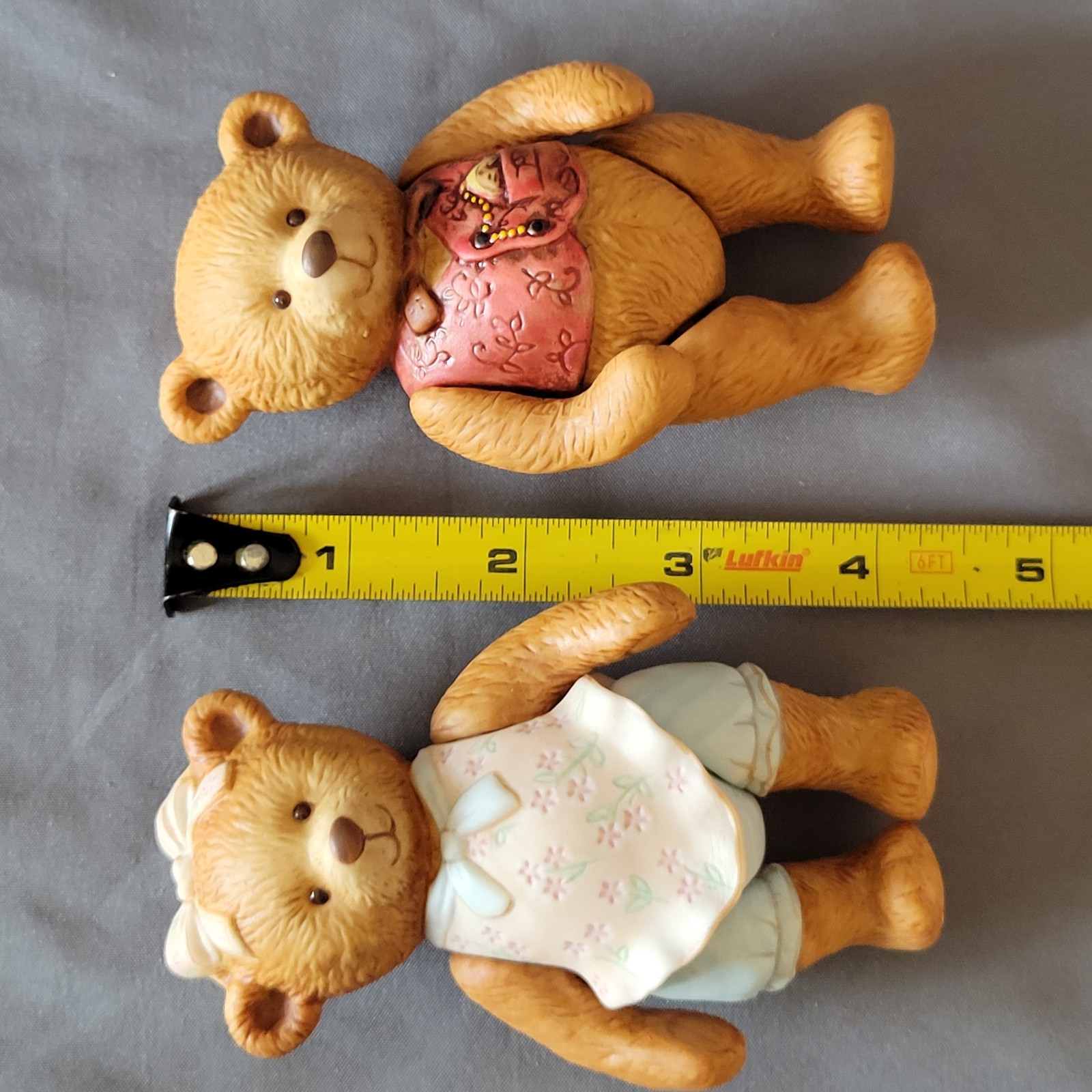 Porcelain Bears with Moveable Arms & Legs Made In Sri Lanka