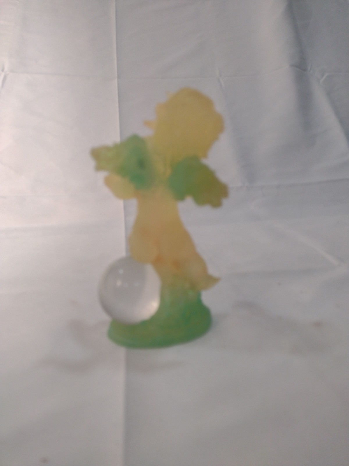 VTG Rarity Angel With Bow & Arrow Figurine -uranium UV Reactive. Beautiful